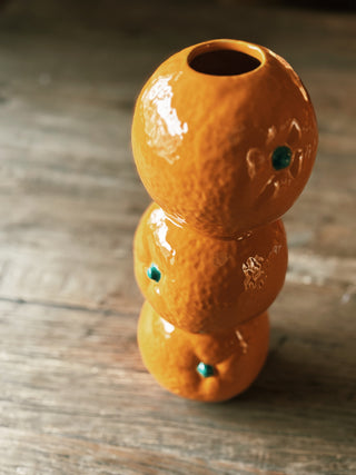 Orange Bud Vase