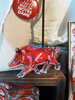 "Pinky Pig" acrylic: Mini