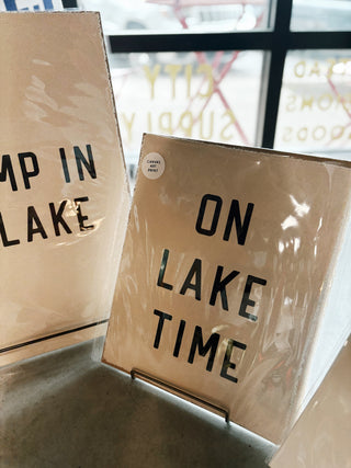 On Lake Time Canvas Poster