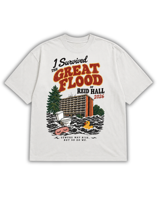 I Survived the Great Flood of Reid Hall — 2026 Heavyweight T-Shirt