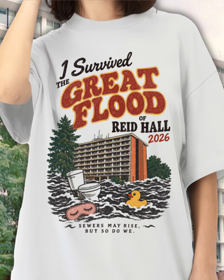 I Survived the Great Flood of Reid Hall — 2026 Heavyweight T-Shirt