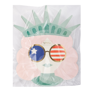 Lady Liberty Sunnies Shaped Paper Plate