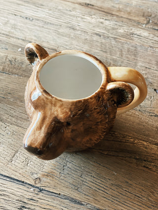 Stoneware Animal Head Shaped Mug