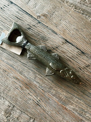 Antique Gold Fish Bottle Opener