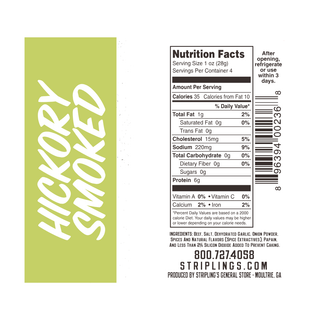 Stripling's Beef Jerky - Hickory Smoked