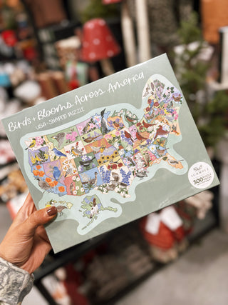 Birds & Blooms Across America - 300 Piece Jigsaw Puzzle