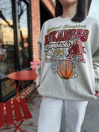 Arkansas Razorbacks National Champions Hoop Sweatshirt