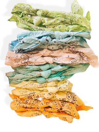 Sun-Bleached (Pastel) Bandana : Blue