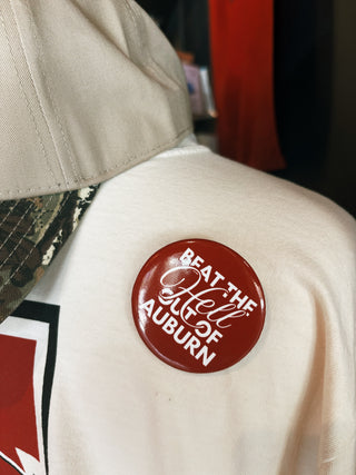Beat the Hell out of Auburn Button
