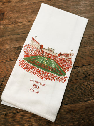 Wooo Pig Sooie Stadium Tea Towel