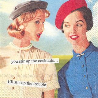 Anne Taintor Paper Cocktail Napkins- Stir Up