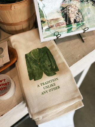 Tradition Green Jacket Tea Towel