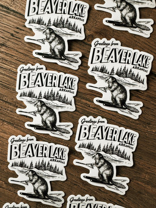 Greetings from Beaver Lake Die Cut Sticker