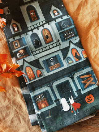 Halloween House Kitchen Towel