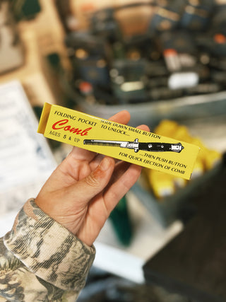Stainless Steel Switch-Blade Comb Toy