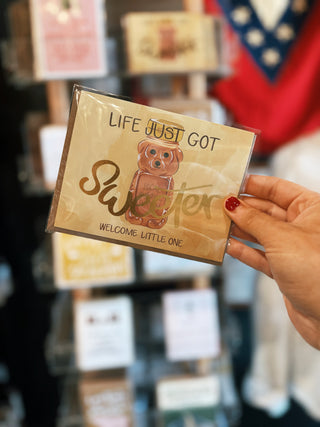 Honey Bear Baby Greeting Card