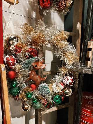 Retro Tinsel Wreath (PICK-UP ONLY)