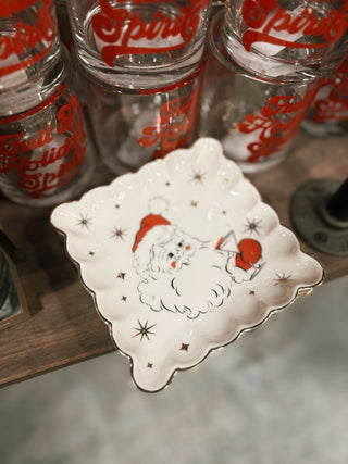 Holiday Cheers Scalloped Plate