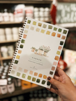 Garden watercolor workbook