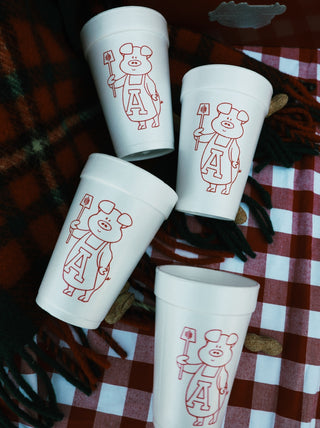 BBQ Pig Foam Cups