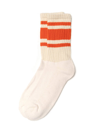 The Mono Stripe Socks: Orange