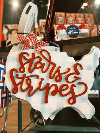 Stars & Stripes Door Hanger