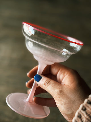 Ombre Margarita Glass- Pink