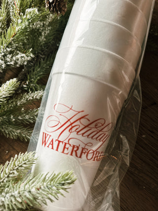 Holiday Crystal Waterford Foam Cups