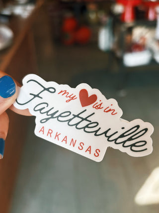 My Heart is in Fayetteville Sticker