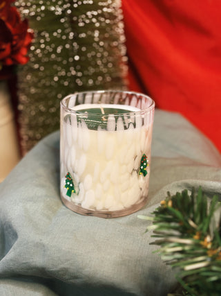 Christmas Tree Farm Icon Candle
