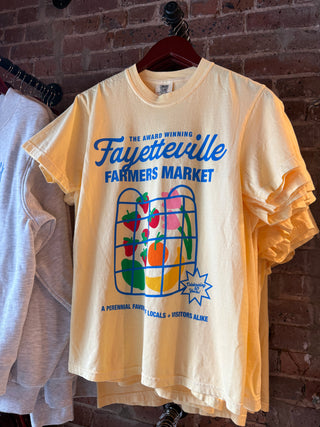 Fayetteville Farmers Market Award Winning T-Shirt- Yellow