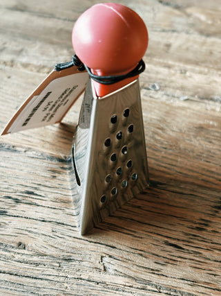 Stainless Steel Mini Sided Grater- Pink