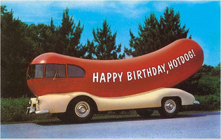 Happy Birthday Hotdog Birthday Card