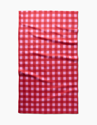 Cherry Gingham Luxe Bath Towel