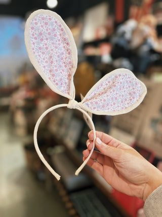 Floral Bunny Ears Headband