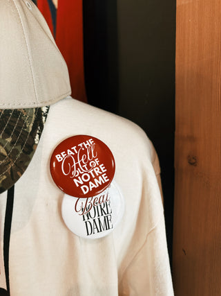 Beat the Hell out of Notre Dame Button