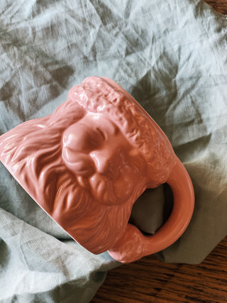 Santa Face Mug - Pink: Ceramic