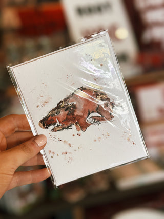 Razorback Greeting Card: Individual