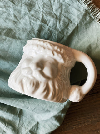 Santa Face Mug - White: Ceramic