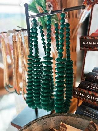 Bead Necklace- Green