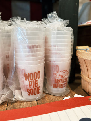 University of Arkansas Wooo Pig Reusable Cups