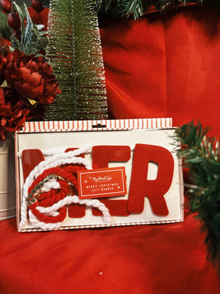 Thick Felt Merry Christmas Banner