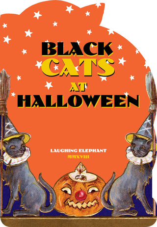 Black Cats At Halloween- Vintage Children's Picture Book