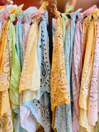Sun-Bleached (Pastel) Bandana : Green
