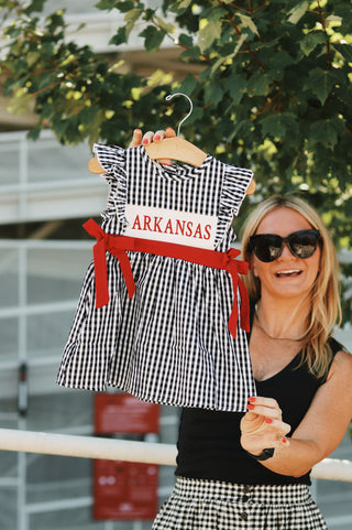 Arkansas Smocked Gingham Dress