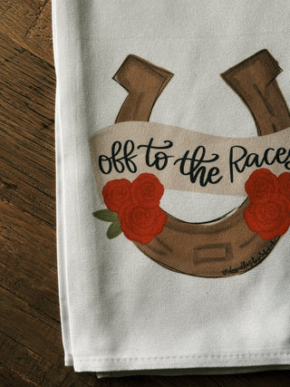 Off To The Races Tea Towel