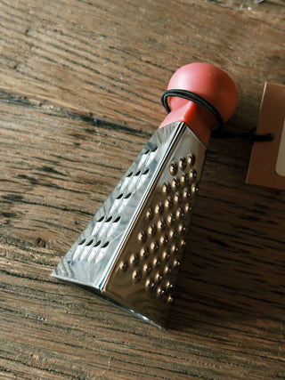 Stainless Steel Mini Sided Grater- Pink