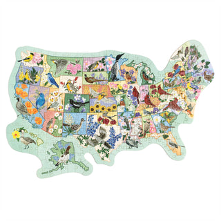 Birds & Blooms Across America - 300 Piece Jigsaw Puzzle