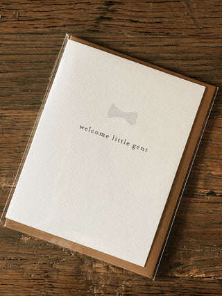 Welcome Little Gent Greeting Card