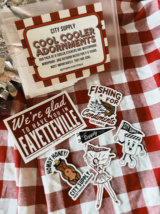 Cool Cooler Adornments Sticker Pack